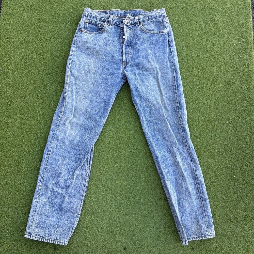 80s Vintage Levis 501 Acid Wash Made in USA Jeans 30/31